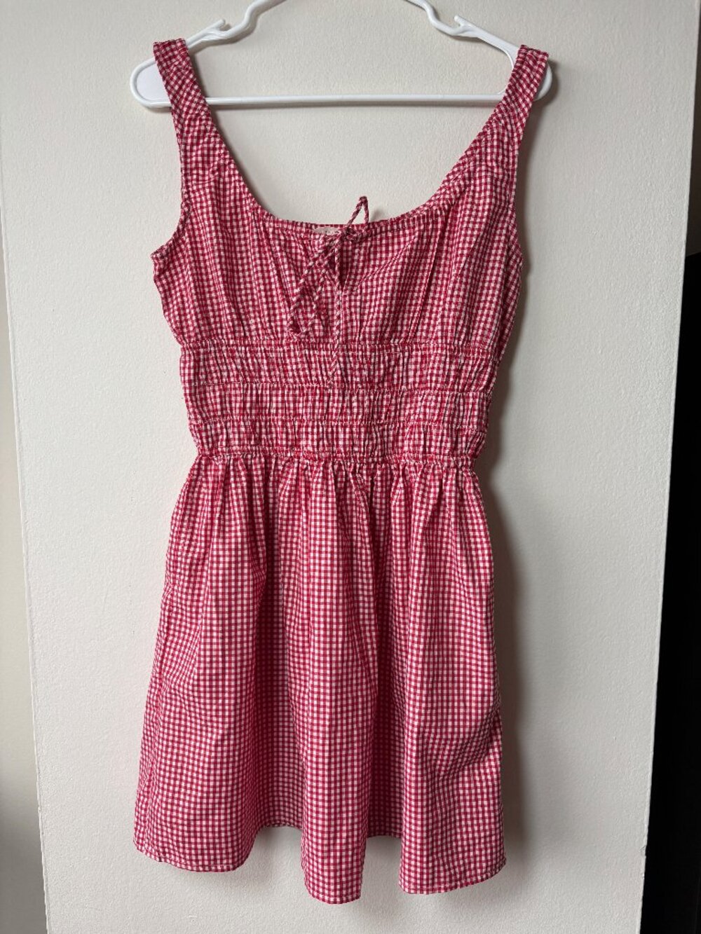 Sim and Sam Red Checkered Dress - Size Medium